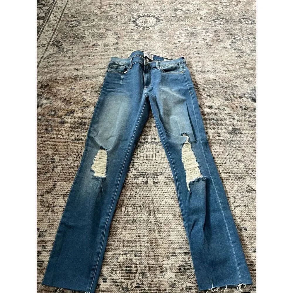Frame Denim le Skinny de Jeanne Crop